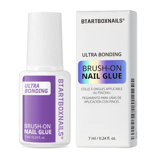 BTArtboxnails Strong Nail Glue for Press Ons - Brush on Gluue for Nail Tips & Acrylic Fake Nails, Quick Air Dry & Long-Lasting Mess-Free & Easy Application,sohochic