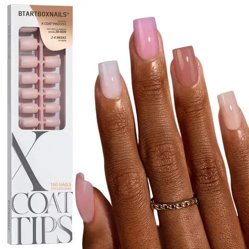 btartboxnails XCOATTIPS Soft Gel Nail Tips - Square or Almond or Coffin or Stiletto Press on Nails,4-Week Wear, Easy-to-Apply, Soak Off, Salon Quality Value at Home, 16 Size - 160 Fake Nails,sohochic