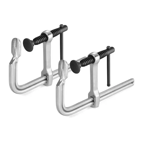 #toolupgrade Jorgensen Bar Clamps, 6-Inch Light-duty Drop Forged Steel Bar Clamps for Woodworking and Welding, 2 Pack