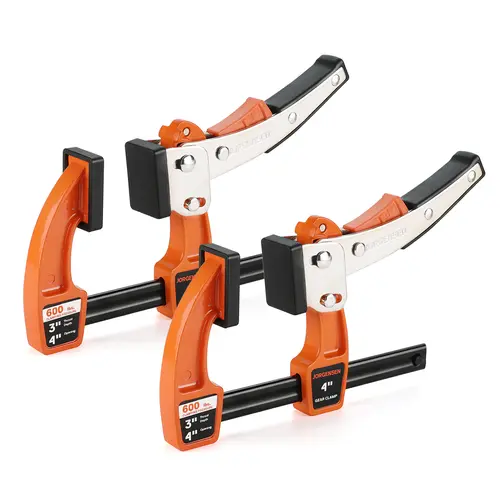 #toolupgrade Jorgensen Bar Clamp Set, Bar Clamp for Woodworking, Quick Release Gear Clamp with 600 lbs Load Limit - 2 Pack