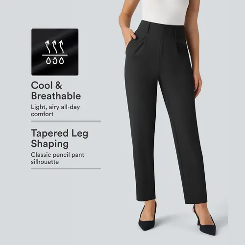 Halara Flex™ High Waisted Pocket Solid Work Tapered Pants