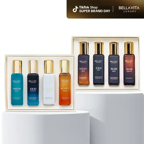 Bellavita Luxury Him N More Gift Set | Men's Perfume Gift Set | Long-Lasting Eau De Parfum Collection | Fresh, Spicy & Woody Fragrances | Father's Day Gift | Vegan & Cruelty-Free | Super Brand Day Exclusive
