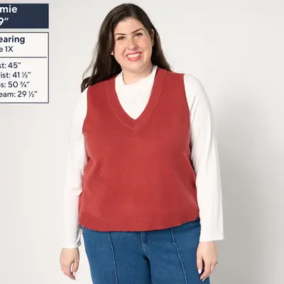 Me by Jennie Garth Fenway Sweater Vest