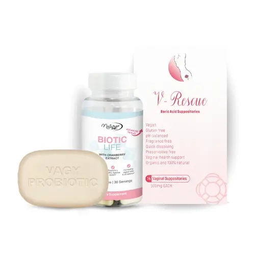 V-Balance Essential Intimate Wash Bundle - Probiotic Cleansing Solutions, Foam Cleanser, Gentle Nourishing Daily Formula for Sensitive Needs, Balances pH, Orange Aroma