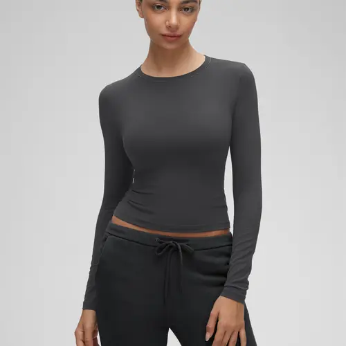 CRZ YOGA Softembrace Tight Fit Long Sleeve - Casual Going Out Soft Basic Tops