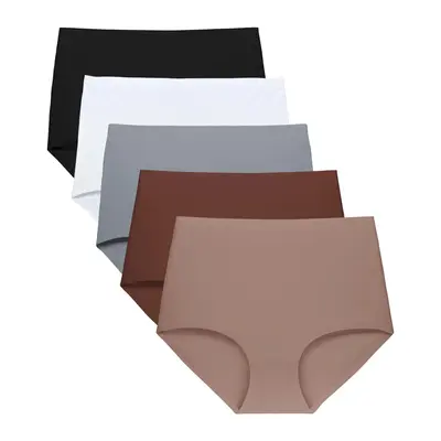 FallSweet No Show Underwear for Women High Waist Seamleass Briefs Panties