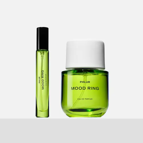 PHLUR Mood Ring Eau de Parfum Duet - Full + Travel Size Perfume Set with Fruit Gummies, Dragon Fruit & Orange Flower (50mL + 9.5mL)