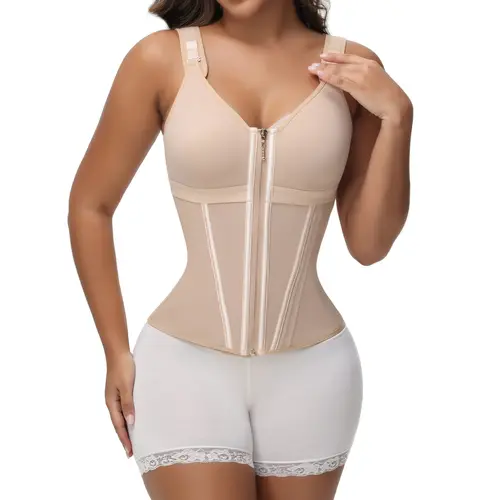 SHAPSHE Waist Shapewear for Women with Bra Girdle Workout Shapewear with Adjustable Shoulder Strap