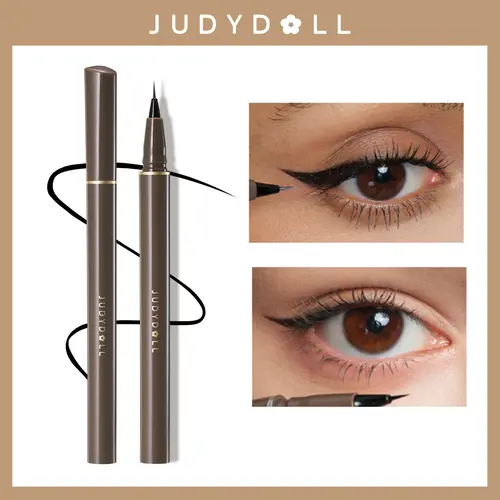 JUDYDOLL Ultra-Fine Liquid Eyeliner, Waterproof Liquid Eye Liner, Hooded Eyes, Sharp Winged Lines, Long-Lasting, Beginner Friendly, Lasting Satin Finish, Smudge-Proof, Transfer-Resistant, Suitable For Sensitive Eyes, Summerwins,Back to School