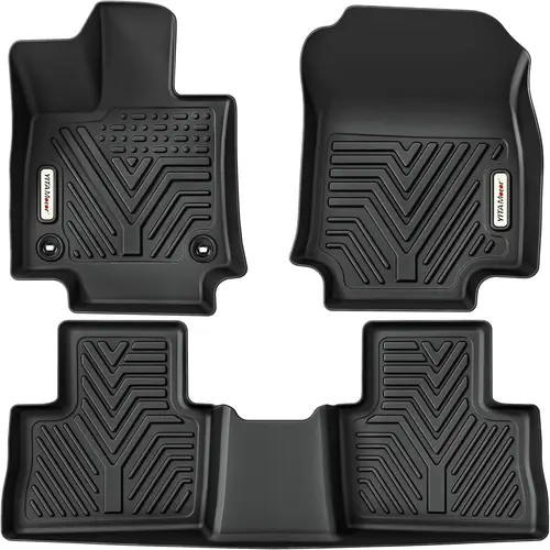 【toolupgrade】YITAMOTOR Floor Mats Fit for 2019-2024 Toyota RAV4 NO Hybrid, TPE Custom Fit All-Weather RAV Floor Liners, 1st & 2nd Row Car Floor Mats