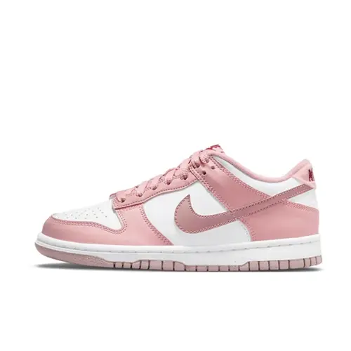 Women's Nike Dunk Low Pink Velvet Shoes - Colorblock, Supportive Cushioning, Lightweight, Durable Rubber Outsole, Heritage Dunk Look, Youth, Daily Casual Style, Standout Closed Athletic Training Footwear