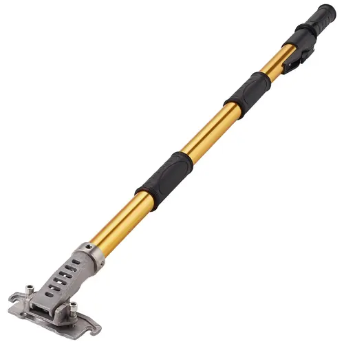 【toolupgrade】VEVOR Corrosion-Proof Drywall Flat Box Handle, 40"-64" Anodized Aluminum 5-Section Adjustable Extension Handle, Ergonomic Double Non-Slip Grip, All-Around 360° Painting for Plasterboard Easy Decoration, 40'-64' Long, All-Around Painting, All-