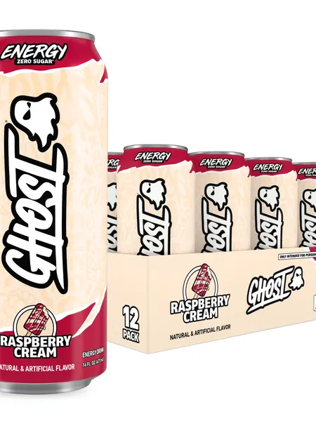 GHOST ENERGY DRINKS - 16oz Cans - Energy & Focus & No Artificial Colors - L-Carnitine & Taurine - Gluten-Free & Vegan  Natural Sport Beverage