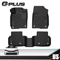 G-PLUS Synthetic TPE Car Floor Mats for Honda Civic 2006-2025 Sedan & Hatchback, Pre-Fitted Fit, Enhanced Grip, Steadier Foot Grip, Durability, Weatherproof, Stain-Resistant, Easy-to-Clean All-Weather Liners,toolupgrade