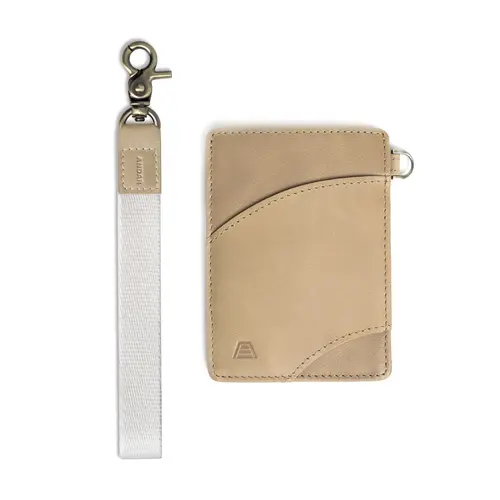 Andar Ari Minimalist Leather Wallet for Women - Trendy, Clean Look for Daily Wear, Front Pocket Card Holder with Elastic Cash Band, Tether, Quick Access, No Clutter, Durable Compact Everyday Wallet, Trendy Wallet, Wallets For Women, Front Pocket, Quick Ac