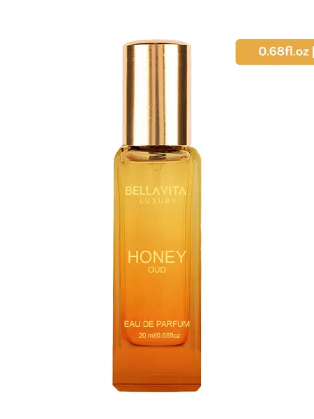 BellaVita Luxury's Honey Oud - (0.68 fl. oz./20 ml) | Eau de Parfum | Patchouli, Vanilla, Bergamot | Floral & Spicy | Long Lasting | Mini Perfume