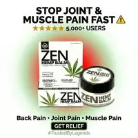 ZEN Hemp Cooling Topical Balm - 20 ml Natural Plant-Based Botanical Formula, Adult & All Ages Daily Therapeutic Essential for Before or After Workouts Aromatherapy, Lightweight Balm Feels Clean On Skin