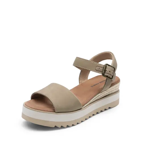 Dream Pairs Women's Sandals, Open-Toe Espadrille Wedge Heels with Buckle Ankle Strap, Cushioned 2.75-Inch Heel for Daily Wear, Espadrilles Sandals, Fashionable Heeled Sandals,sohochic
