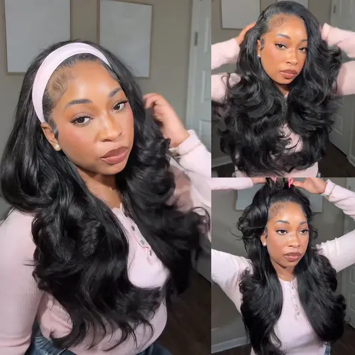 Recool Hair Salon Style at Home-Pre-Styled Half Wig Yaki Body/Beach Curly/Kinky Curly Human Hair Wig With Drawstring Minimal/No Leave Out Upgrade Wigs for Black Women Beginner Friendly No Sew in No Glue Glueless #SohoChic #TikTokShopBackToSchool