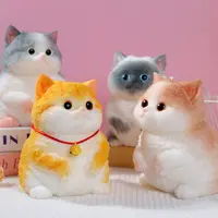 RAPOLL Large Taba Handmade Silicone Squeeze Toy - Cartoon Stress Relief Toys for Autism, Hyperreal Kawaii Simulation Cat/Dog, DIY Unique Gifts, Squishys