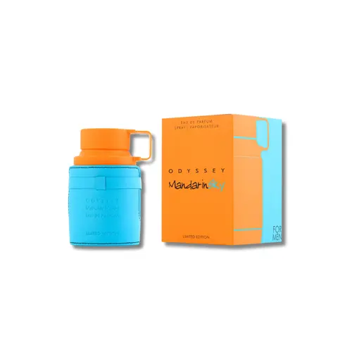 Armaf Odyssey Mandarin Sky Eau De Parfum (EDP) for Men - Citrus Aromatic Amber, Woody, Sweet Fragrances and Perfumes, Warm Spicy, Vanilla Notes, Long-Lasting Limited Edition, Alcohol-Containing, 2.02 fl oz
