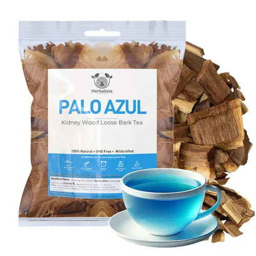 Palo Azul Tea 4 oz (113g) | Kidney Wood Blue Stick Herbal Tea - 60+ Cups | Loose Bark Resealable Bag Wildcrafted