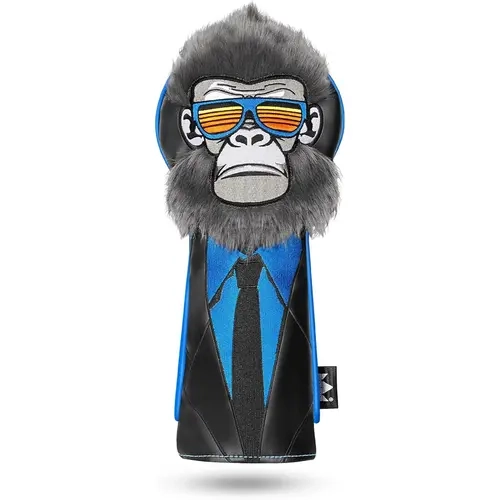 Craftsman Golf Gentleman Gorilla Driver Headcover - Golf Equipment, Tough & Stylish Classy Fun Design, Fits Up to 460CC, Dual Elastic Secure Bands, Fairway Wood & Hybrid Covers Available, Ideal Gift for Golfers