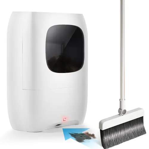 Cordless Touchless Vacuum Cleaner with HEPA Filter, Auto-Sweep Automatic Dustpan, Compact Design, High-Performance Motor, Large Capacity, Strong Suction, Smart Sensor, Modern Deep Cleaning for Pet Hair Dirt, Living Rooms, Kitchen Use, with Warranty