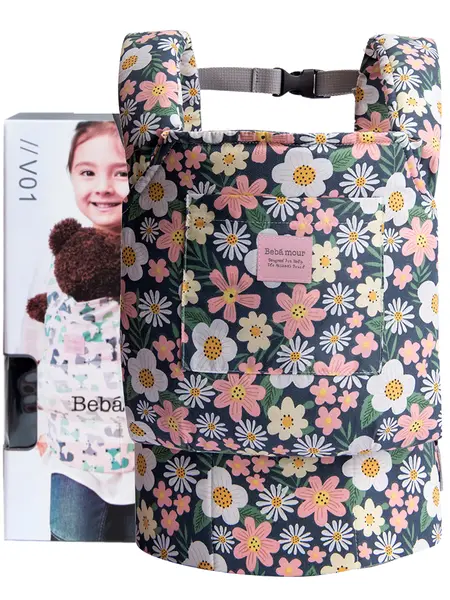 BEBAMOUR Original Reborn Baby Doll Adjustable Ergonomic Carrier - Unisex, Padded Strap Accessory for Roleplay as Parent, Kids' Ideal Gift,sohochic