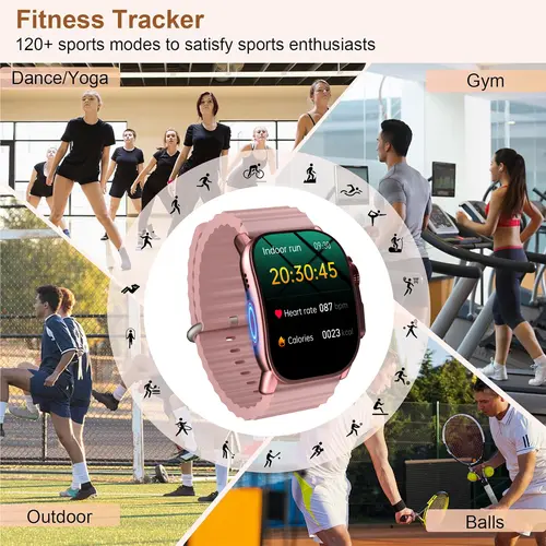 Elegant Women’s Smartwatch, 1.72” HD Touchscreen, Bluetooth Calling, Daily Fitness Tracking, Magnetic Charging, Voice Assistant Support