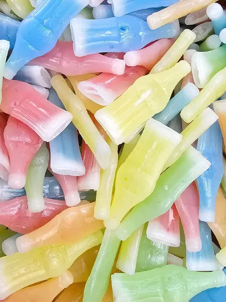 Nik-L-Nips Vintage Wax Bottle Candy Drinks Filled with Flavored Syrups (Cherry, Orange Lemon, Blue Raspberry, and Green Apple Flavors) tiktok viral candy Pieces Of Gummies Variety Gummy Mix