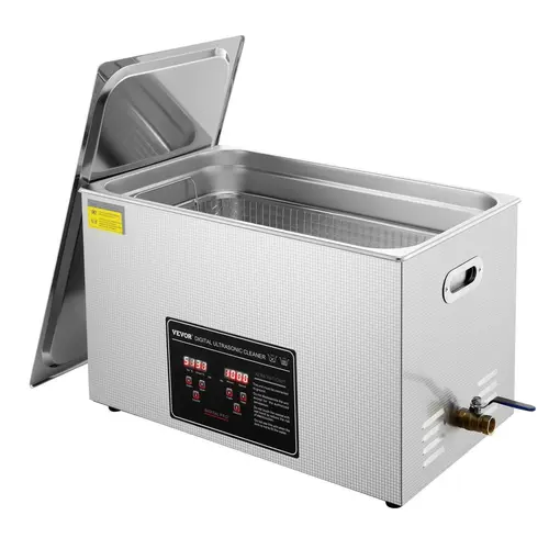 【Back to School】VEVOR Upgraded 30L Large Tank Ultrasonic Cleaner Appliance, 650W Heater & 600W High Power Cleaning Tool, Professional Digital Lab Parts Cleaner with Timer for Garage/Dental