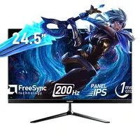 Gawfolk 24.5 Inch PC 200/300Hz Gaming Monitor, FHD 1080p Screen, 1ms Without Bezel, freesync, 99% sRGB, 178 ° Angle View, HDMI、DisplayPort, Compatible with Wall mounting 75 * 75MM - Black