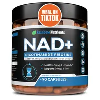 13,510mg NAD+ Supplement- Nicotinamide Riboside, Resveratrol, Quercetin & BioPerine (High Absorption)- Liposomal NAD Booster for Anti-Aging, Cellular Energy, Skin- For Women & Men- 90 V Capsules