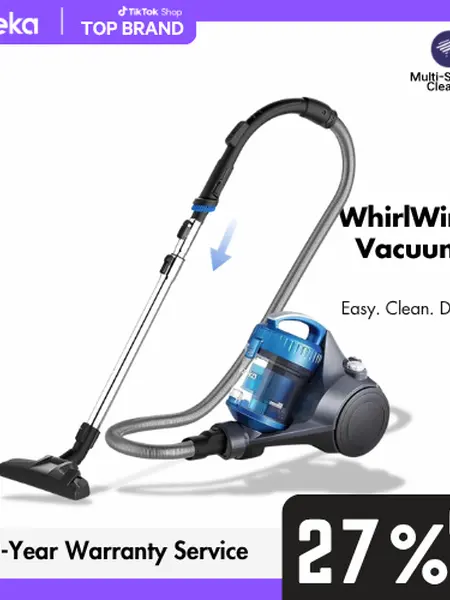 Eureka WhirlWind Bagless Canister Vacuum Cleaner 2.5L, Lightweight Powerful Vacuum for Carpets, Hard Floors & Pet Hair, Easy to Maneuver with Crevice Tool, Large Capacity Multi-Surface Cleaner, Great for Home, Automatic Cord Rewind, DealsForYouDays