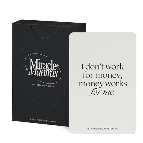 TangoBird Miracle Mantras – 60 Daily Affirmation Cards for Positivity, Self-Love, Confidence, Manifestation, Motivation & Self-Care