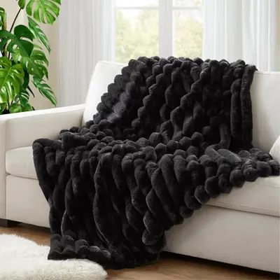 Shilucheng Flannel Fleece Blanket Throw Size for Couch Sofa - Soft Fluffy Plush Blanket for Bedroom Bed, Lightweight Cozy Fuzzy Blanket All Season,summerwins
