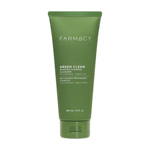 Farmacy Beauty Whipped Foaming Cleanser - pH-Balanced, Oil-Free Purifying Face Wash with Green Clay Infusion, Glycerin, Pore-Refine Papaya, Anti-Pollutant Cleansing Detoxifying Formula for Oily & Combination Skin, Clogged Pores Solution, Skin Reset