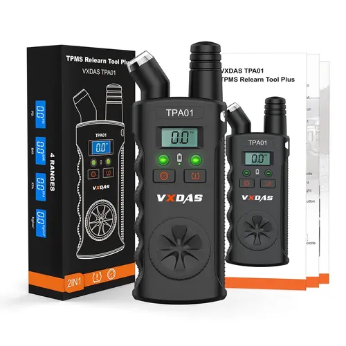 [For GM Vehicles Only]VXDAS TPA01 TPMS Relearn & Check Tool for GM Vehicles - 150 PSI/Bar/KPA Digital Tire Pressure Gauge, Power-Saving, Double Beep Done, Car Repair Tool for Buick, Chevy, GMC,toolupgrade