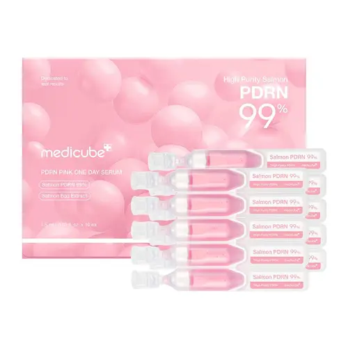 [medicube] PDRN Pink One Day Serum | PDRN Pink Skindrop Serum | 99% Salmon DNA, PDRN, Uneven skintone, Korean skincare, Single-Use Vial
