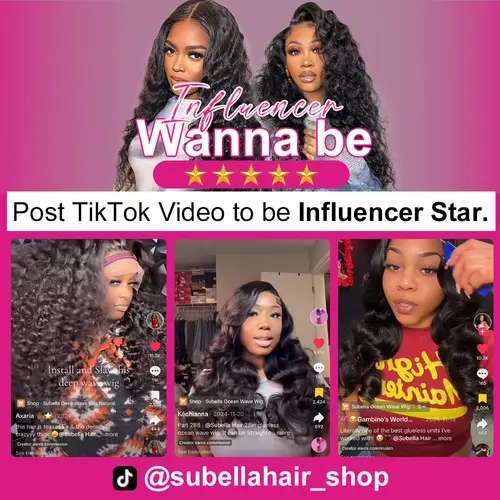 Subella Unisex Human Hair Frontal Wig - Fashion Hair Accessory with Show to Win Gifts & Gift Contest Eligibility