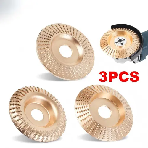 3PCS 4" Grinding Wheels – Abrasive Accessories for Power Grinders, Wear-Resistant Sand Discs for Wood Carving, Polishing & Derusting, DIY Handicraft, Household Metal & Wood Processing, Durable Grinder Replacement Parts, Essential Workshop Supplies