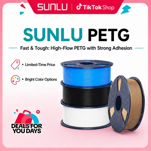SUNLU PETG 3D Filament 1KG | 3 TO 5 ROLLS | Mix & Match Any Color | Compatible with 1.75mm FDM 3D Printers-9329 tiktokshopbacktoschool,back to school,back to school haul,sohochic