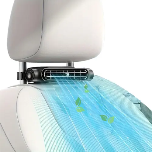 Joytutus Car Seat Fan USB Plug in Dual Turbo High Wind Power Car Interior Rear Pillow Car Fan with Independent Switch & Adjustable Air Outlet for Personalized Comfort, Fan for Car Back Seat, Vehicle Accessories, Auto Accessories, Car Interior Accessories