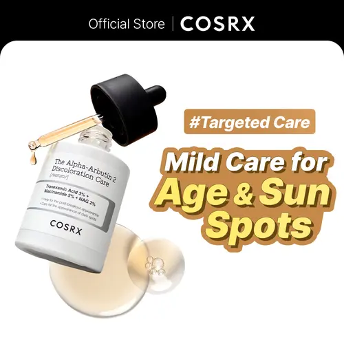 COSRX The Alpha Arbutin 2% Brightening Facial Serum - Anti Pigment Serum, Hyperpigmentation Treatment, Blemish Care Serums & Essences for Uneven Skin Tone, Dark Spot Remover, 50ml Face Care