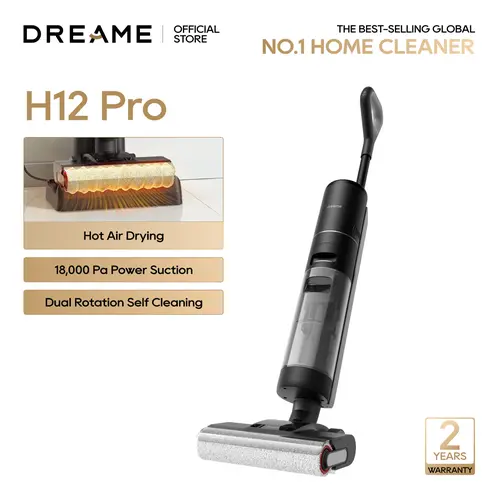 【LIVE】Dreame H12 PRO Wet Dry Vacuum Cleaner, Rechargeable Cordless for Hard Floors,One-Step Edge to Edge Cleaning with Hot Air Drying Vacuum Mop Combo