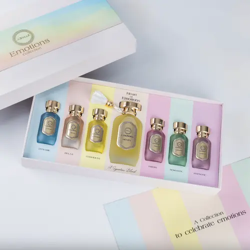 Armaf Emotions Heart Unisex Eau de Parfum Gift Set - 7 Fragrance Blend, Fragrance Spray, Floral Scents Perfume, Beauty Products, Gifts for Women