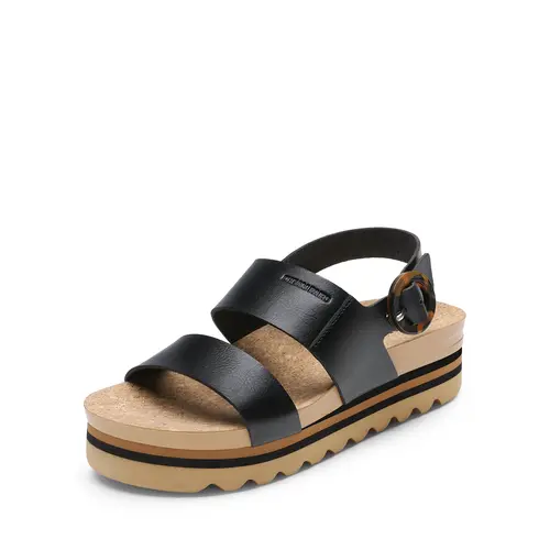 DREAM PAIRS Women's Orthopedic Arch Support Steadier Low Wedge Sandals - Synthetic, Moderate Lift, Soft Bottom, Cork Sole, Cute Buckle Women's Shoes for Summer Dresses, Beach, Casual Wear,sohochic