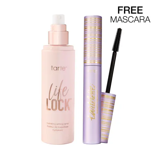 tarte locked in duo - tubing mascara & life lock setting spray