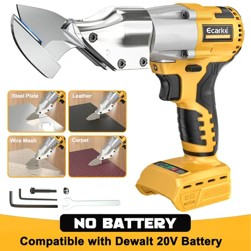 Sheet Metal Cutter for Dewalt 20v, Battery Not Included, Sheet Metal Nibbler - 221 Ft-Lbs Torque Metal Shears - Cuts 18GA Material for Steel, Leather & Carpet - with 360 Degree Pivoting Head toolupgrade